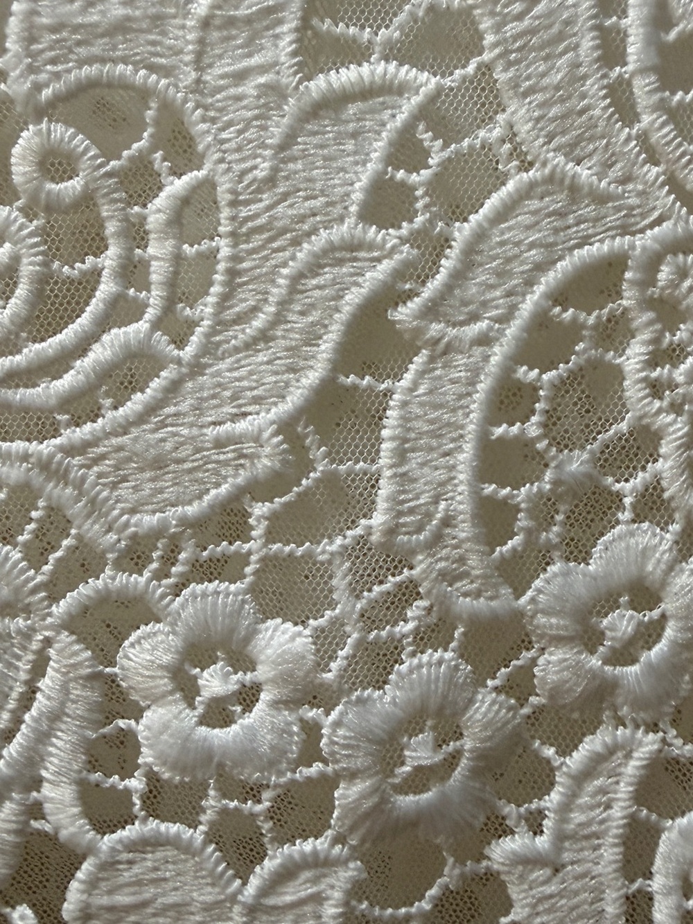 NWT BCBGMAXAZRIA White Lace Cold Shoulder Boho Dress M - Picture 5 of 14